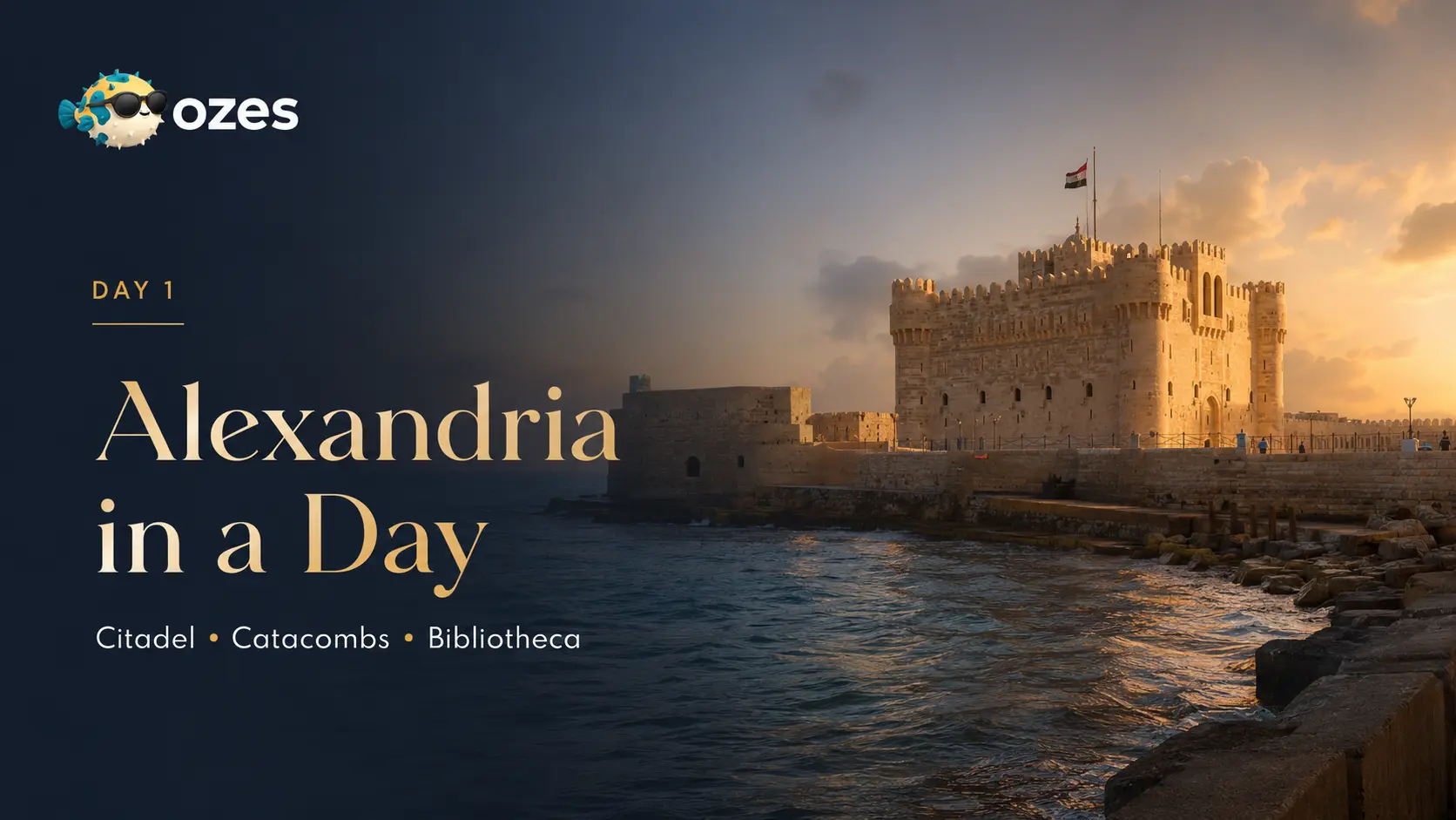 Alexandria Day Tour: Qaitbay Citadel, the Bibliotheca Alexandrina